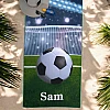 football beach towel name
