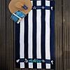 personalised beach towel navy