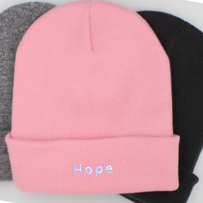 Personalised Beanie Hat Pink Cuffed Hat