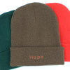 Personalised Beanie Hat Dark Brown Cuffed Winter Hat