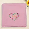 personalised blanket flower heart mothers