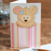 Teddy Bear Note Card Hello Bear Card Blank Inside