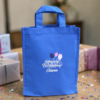 Personalised Gift Bag Cotton Birthday Tote