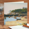 Seaside Greeting Cards Boats in Harbour Card
