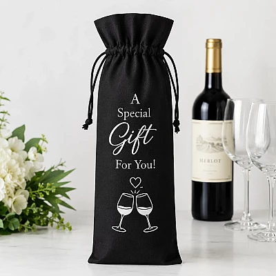 Personalised Wine & Champagne Bottle Gift Bag | Custom Printed Gift Wrap Personalised Wine & Champagne Bottle Gift Bag | Custom Printed Gift Wrap