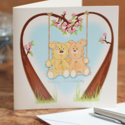 Happy Anniversary Cards Bear Couple Anniversary Card