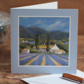 Gardeners Greetings Cards Lavender Fields Card