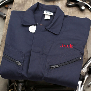 Childrens Personalised Overalls Coveralls Navy 10-11 yrs