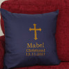 Personalised Christening Cushion Cross Embroidered Cushions