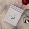 Personalised Christmas Handkerchiefs Silver Snowflakes Set of 3 Hankies