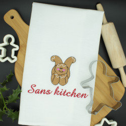 Personalised Christmas Towel Gingerbread Tea Towel