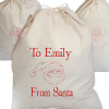 Personalised Santa Sack Printed Father Christmas Bag