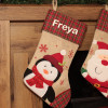 Personalised Christmas Stocking Printed Tartan Stocking