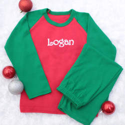 Personalised Christmas Pyjamas Childrens PJs 1-3 Years