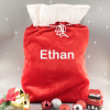 Personalised Santa Sack Embroidered Red Christmas Sack