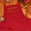 Merry Christmas Apron Personalised Printed Red Baking Apron