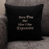 Embroidered Message Cushion Personalised Gift Throw Pillow