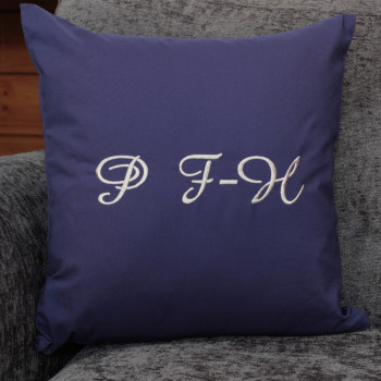 Monogrammed Cushions Embroidered Initial Cushion
