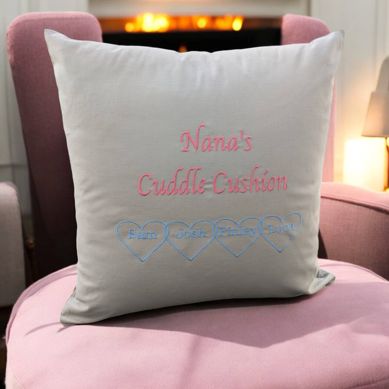 Grandma's Cuddle Cushion Bespoke Embroidered Cushion