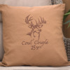 Personalised Cushions Stag Embroidered Cushion