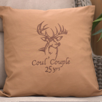 Personalised Cushions Stag Embroidered Cushion
