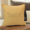 Personalised Throw Cushions Vintage Style Stitched Name Throw Pillow