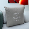 Personalised Anniversary Cushion Embroidered Monogram Cushion
