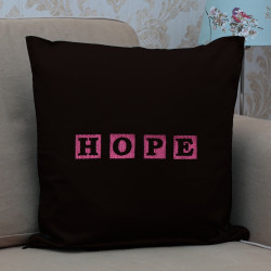 Embroidered Throw Cushion Hope Embroidery Cushion