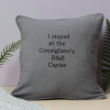 Personalised Message Cushion Custom Embroiderd Throw Pillow for Home or Business