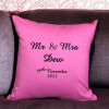 Personalised Anniversary Cushion Embroidered Monogram Cushion