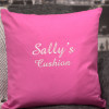 Pink Personalised Cushion Embroidered Named Throw Cushions