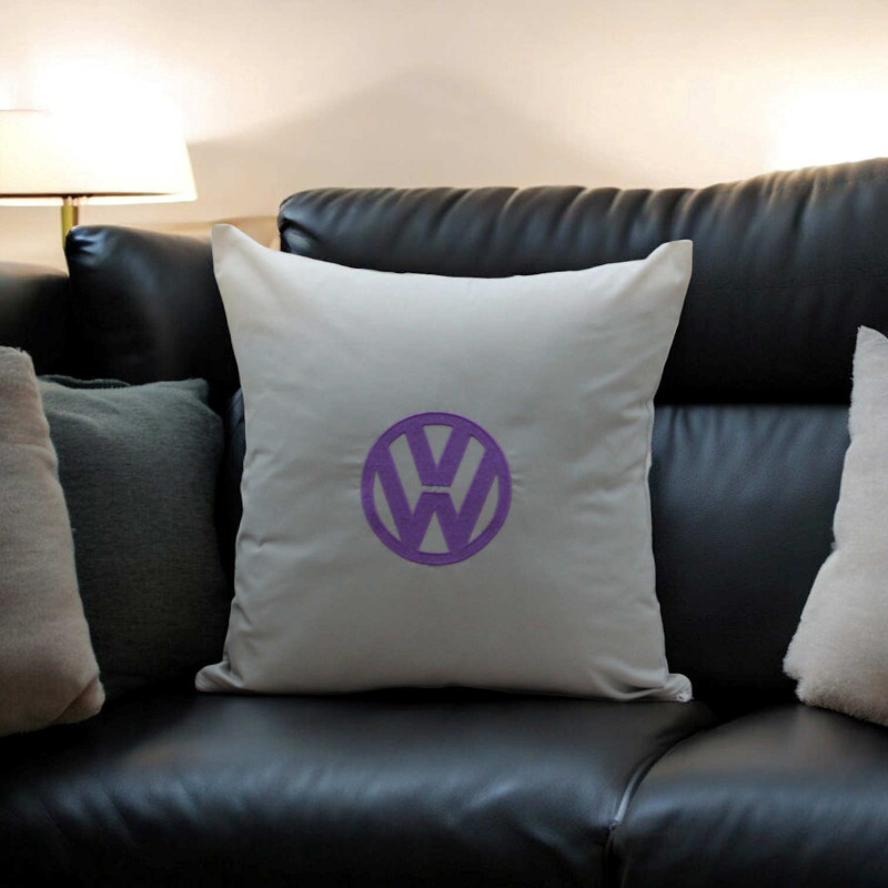 Logo Embroidered Cushion Van Life T5 VW Gift