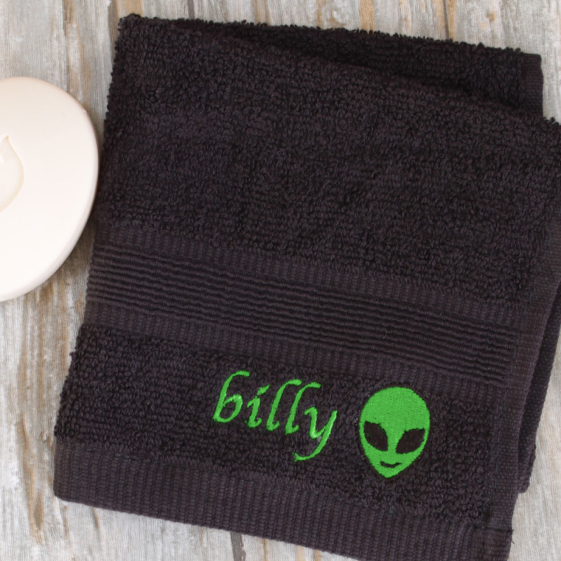 Alien Face Cloth Personalised Kids Flannel