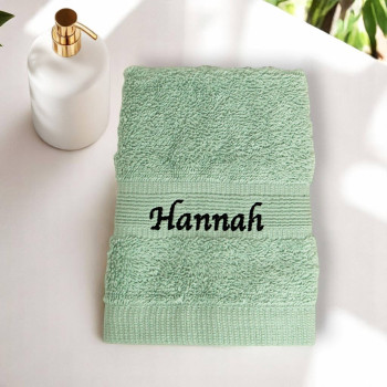 Personalised Face Cloth Mint Flannel