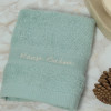 Personalised Flannels Mint Green Embroidered Face Cloths
