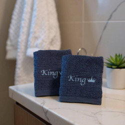 Personalised Flannels Motif Embroidered Name Face Cloths