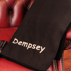 Personalised Blanket Black Snuggle Fleece