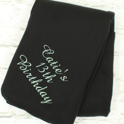 Personalised Birthday Blanket Sleepover Snuggle Throw Gift