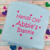 Personalised Blankets Fleece Blanket Throw Scatter Hearts