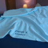 Personalised Blanket Fleece Throw Light Blue