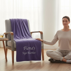 Yoga Blanket Personalised Embroidered Throw