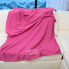 Personalised Blanket Fleece Throw Dark Pink