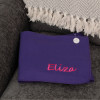 Personalised Blanket Purple Snuggle Throw