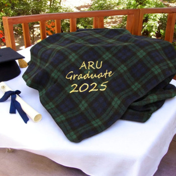 Leavers Graduation Gift Blanket Personalised Bespoke Throw