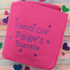 Personalised Blankets Fleece Blanket Throw Scatter Hearts