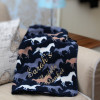 Personalised Throw Blanket Horse Print Fleece