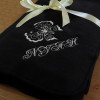 Personalised Fleece Blanket Black Throw