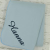 Personalised Blanket Fleece Throw Light Blue