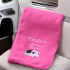 Caravan Blankets Personalised Embroidered Throw Modern Caravan Motif