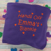 Personalised Blankets Fleece Blanket Throw Scatter Hearts
